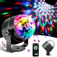 Portable LED Party Projector Light with Music-Sync Technology
