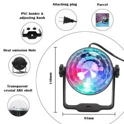 Portable LED Party Projector Light with Music-Sync Technology