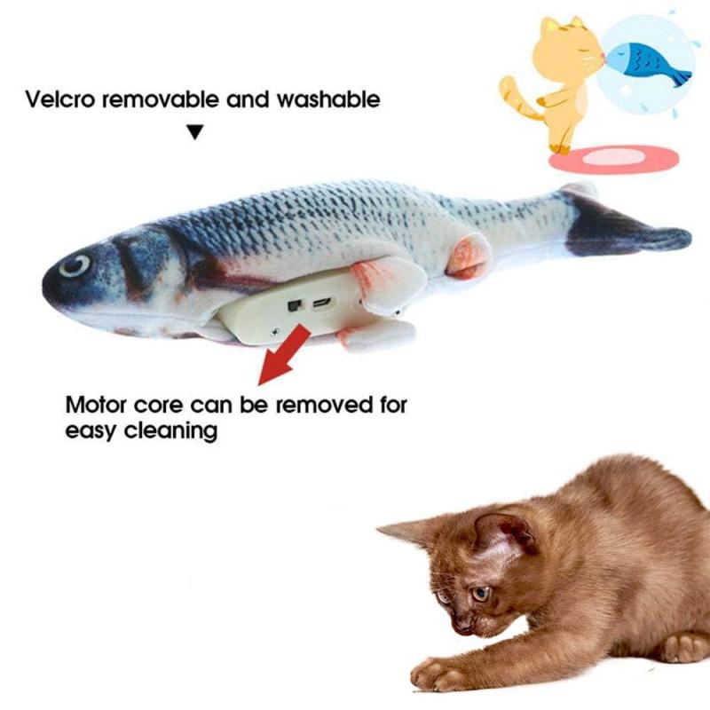 Interactive Electric Flipping Fish Cat Toy