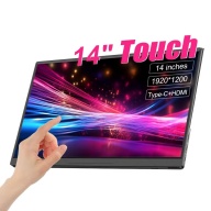 14" Portable Touchscreen Monitor – 1200P IPS Full HD External Display | USB-C & HDMI Plug-and-Play Second Screen for Laptop, PC, Nintendo Switch, PS5 & Xbox
